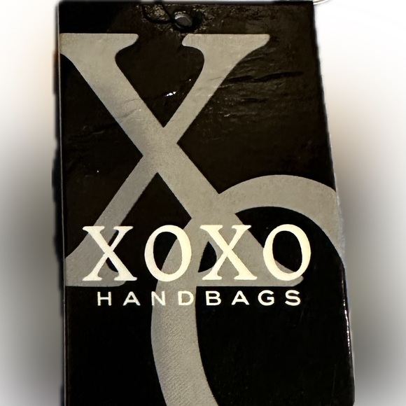 VTG XOXO PERIWINKLE MULTICOLORED LOGO FLAWED DRAWSTRING BACKPACK BAG PURSE 11” - Picture 13 of 13